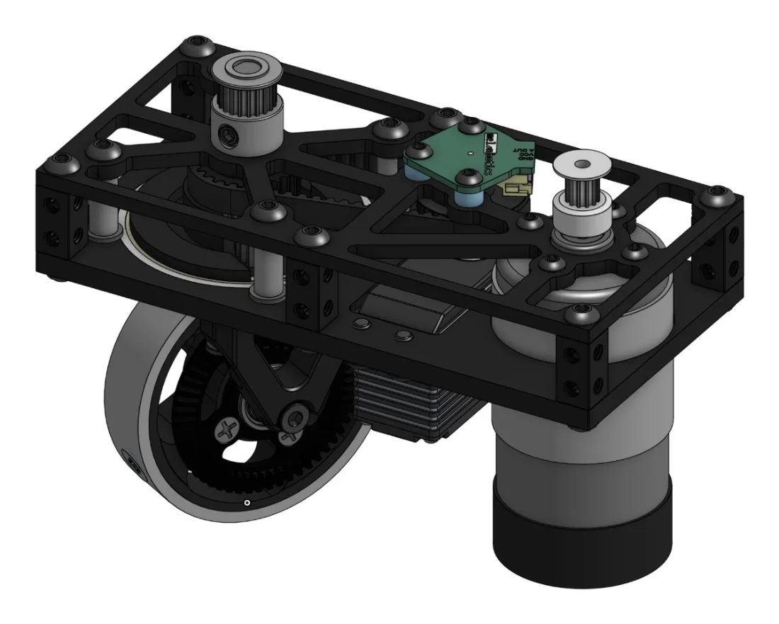 CAD of one swerve module